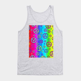 Psychedelic Peace Symbol - Peace Sign Art Tank Top